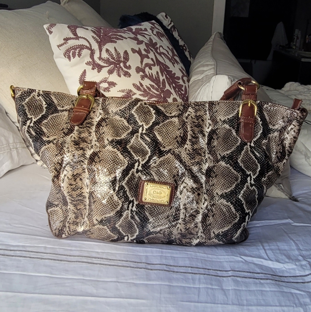 Dolce & Gabbana Replica, brown snake print purse